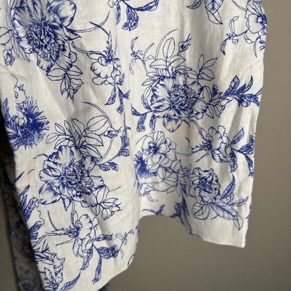 Jason Wu Linen Floral Halter Pant Set - Picture 9 of 9